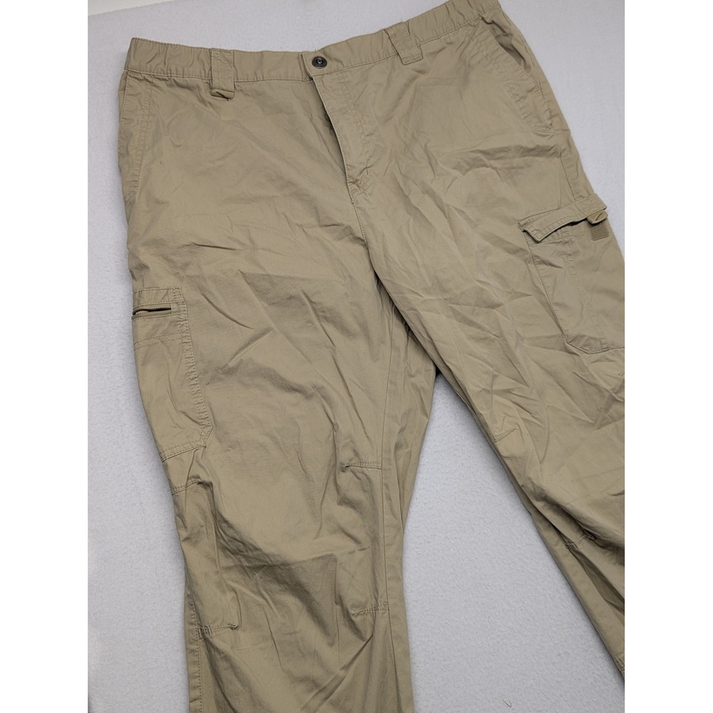 Columbia Mens Tan Khaki Cotton Cargo Hiking Pants XL 32L AM8157